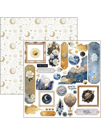 Pack papiers 15 x 15 cm - Collection "Celestial" - Ciao Bella
