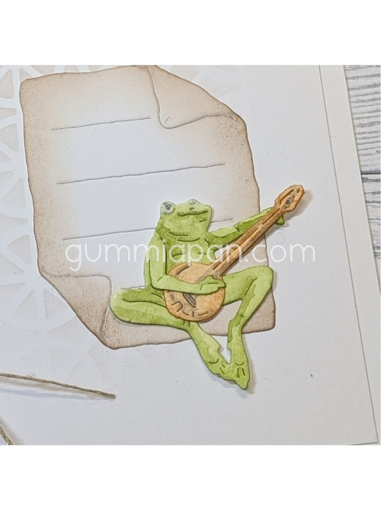 Grenouille au Banjo - Dies - Gummiapan