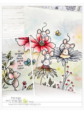 Les Trotte-Menu jardinent - Tampon clear - Collection 57 "Capsule avril 2025" - L'Encre & l'Image