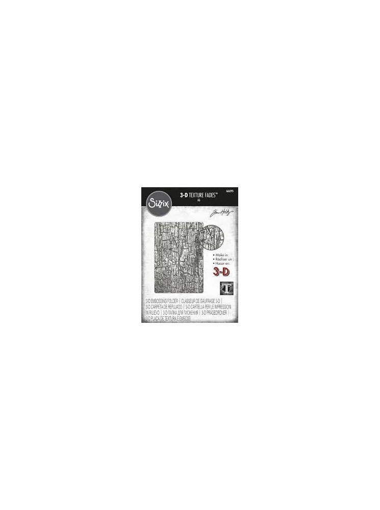 Plaque d'embossage 3 D - Craquelé - Sizzix