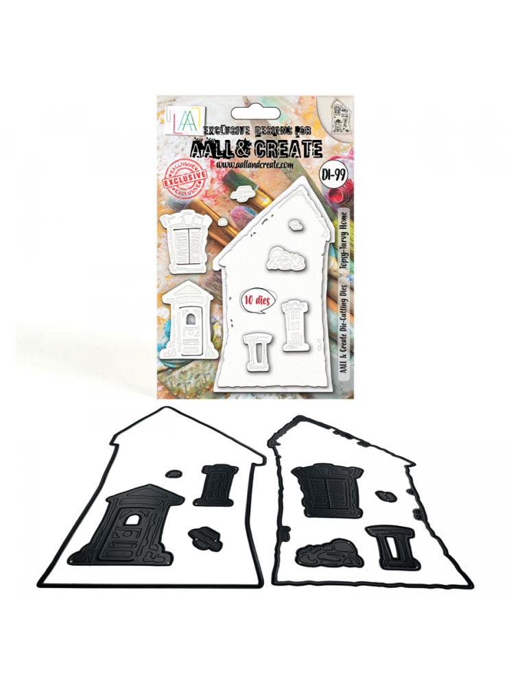 Topsy-Turvy Home - Collection "House Mai 2025" - Dies 99 - Matrice de découpe - Aall & create