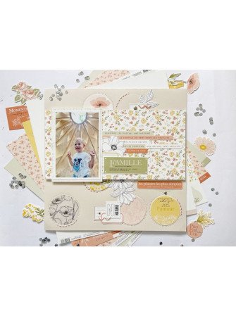Pack papiers imprimés - Collection "Farandole" - Florilèges