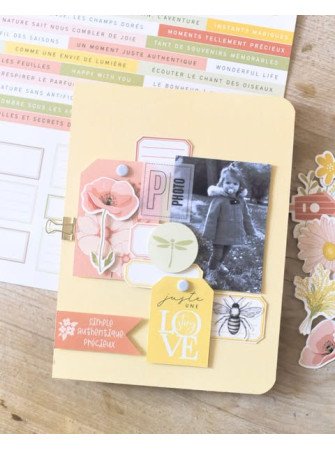 Papier Uni - Duo jonquille - Collection "Farandole" - Florilèges