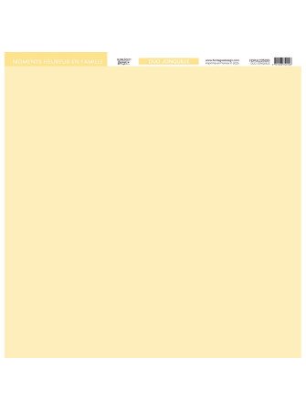 Papier Uni - Duo jonquille - Collection "Farandole" - Florilèges