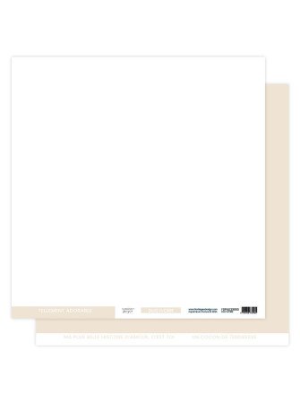 Papier Uni - Duo Ivoire -...