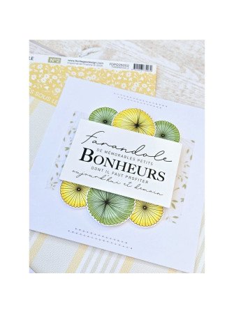 Esprit Guinguette - tampon clear - Collection "Farandole - Florilèges