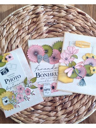Esprit Guinguette - tampon clear - Collection "Farandole - Florilèges