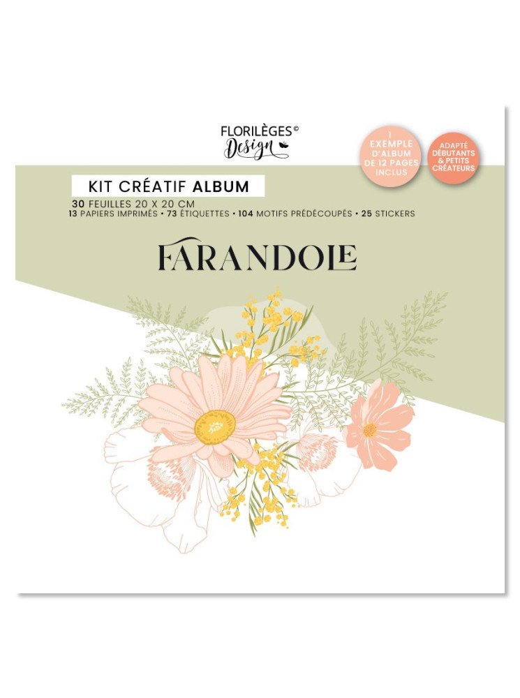 Kit créatif album - Collection "Farandole" - Florilèges