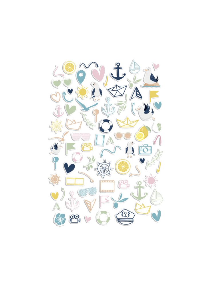 Puffy stickers motifs - Collection "Culture Sud" - Les Ateliers de Karine