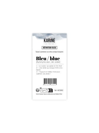 Définition bleu - Tampon...