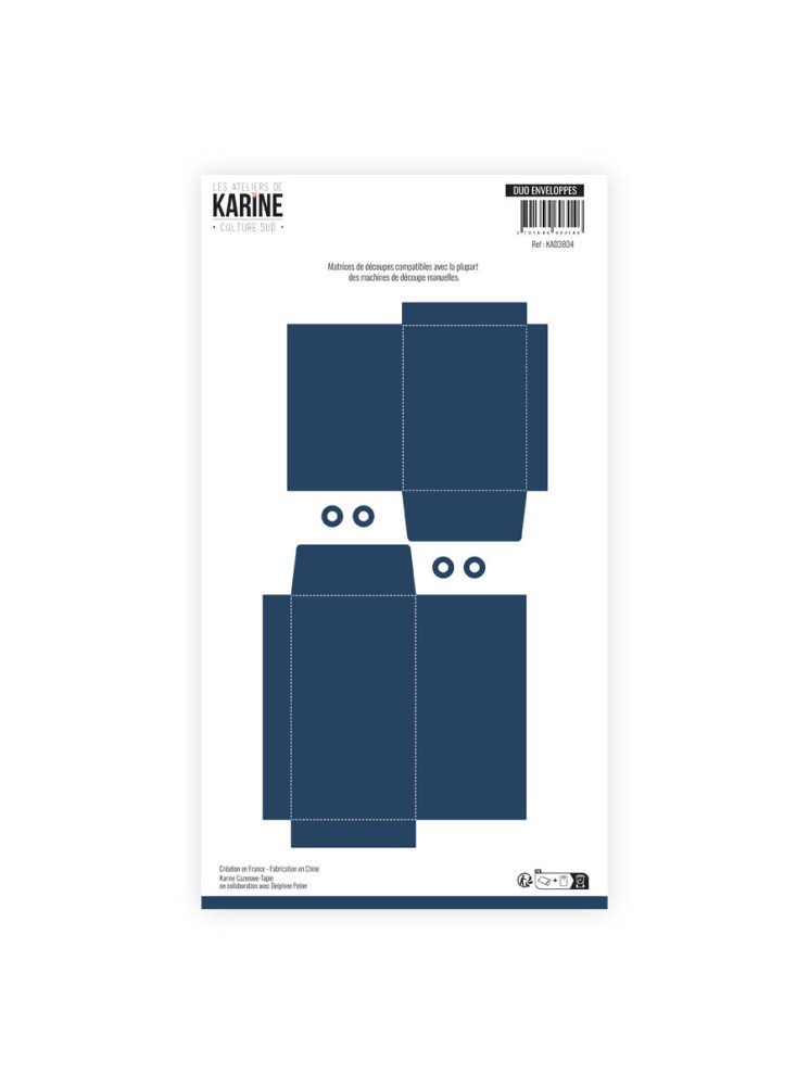 Duo enveloppes - Dies - Collection "Culture sud" - Les Ateliers de Karine
