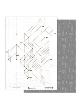 Pack papiers  - Collection "Geométrie" A4 - Sokaï