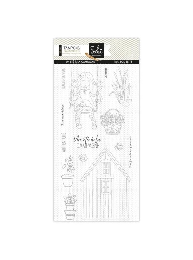 Un été à la campagne - Collection "Souvenirs d'enfance" - Tampon clear - Sokai