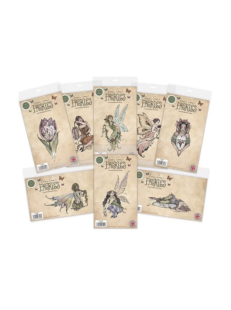Collection "Fairies" set de 8 tampons clear - Craft Consortium