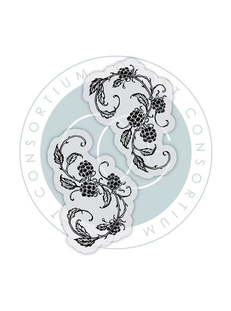 Blackberries - Tampon clear - collection "Fairies Flora" - Craft Consortium