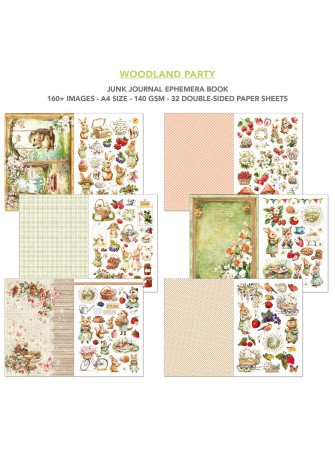 Junk Journal & Ephemera Book - Woodland Party - Ciao Bella