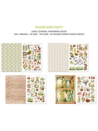Junk Journal & Ephemera Book - Woodland Party - Ciao Bella