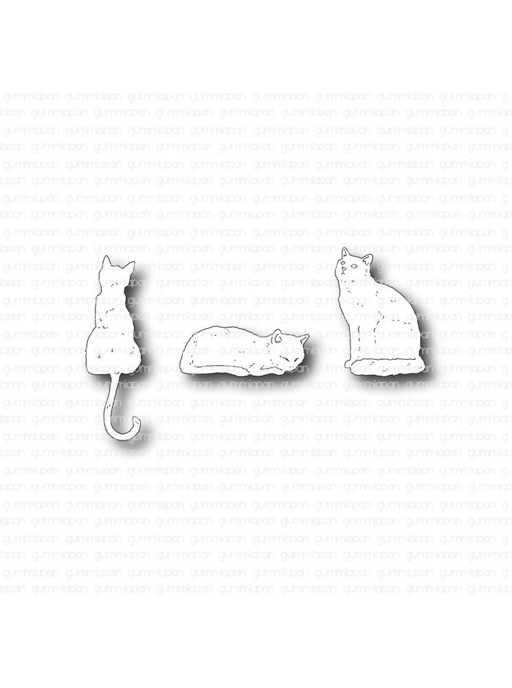 Set de 3 chats - Dies - Gummiapan