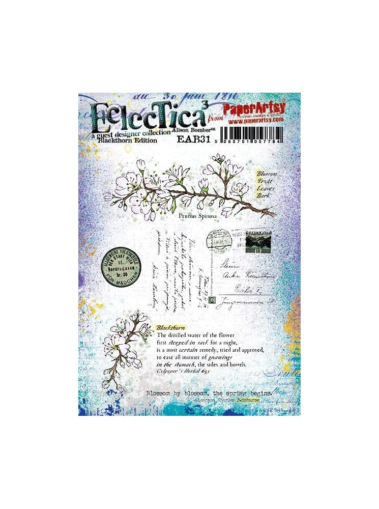 Tampon cling - Alison Bomber 31 - Collection Eclectica - PaperArtsy