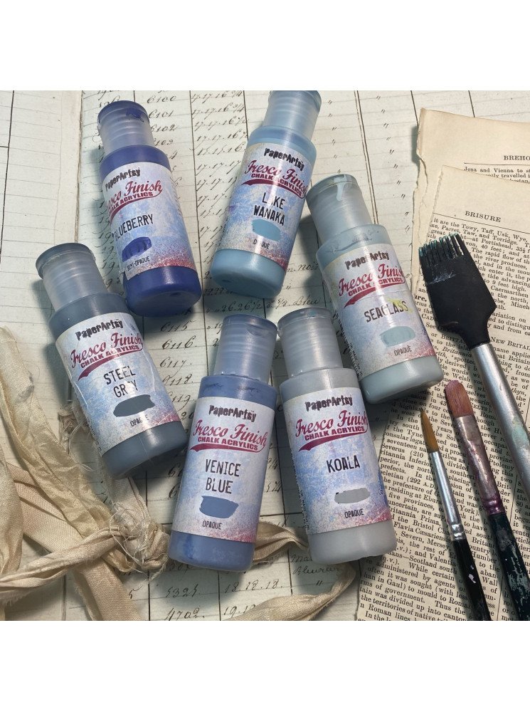 Kit de peintures acrylique - Collection Fresco Finish - PaperArtsy