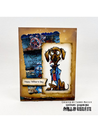 Tampon clear N° 1270 : Wacky Woof Tales - Collection "Streetwise Snouts" - Aall & Create
