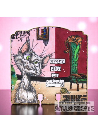 Tampon clear N° 1272 : Mischief Meow - Collection "Streetwise Snouts" - Aall & Create