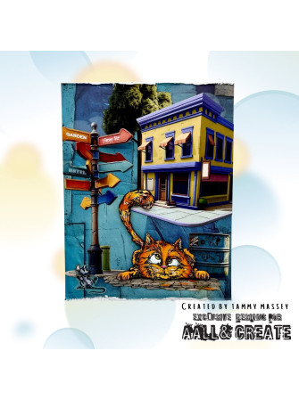 Tampon clear N° 1274 : Curious Roofer - Collection "Streetwise Snouts" - Aall & Create