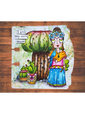 Tampon clear N° 1276 : Frida Dee - Collection "A Year in Bloom"- Aall & create