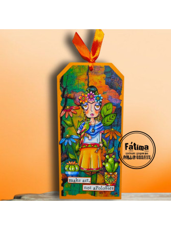 Tampon clear N° 1276 : Frida Dee - Collection "A Year in Bloom"- Aall & create