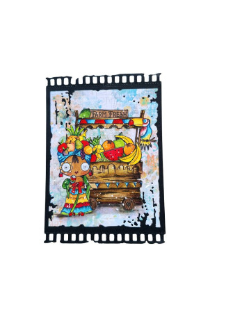 Tampon clear N° 1278 : Samba Time - Collection "A Year in Bloom"- Aall & create