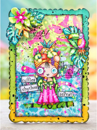 Tampon clear N° 1278 : Samba Time - Collection "A Year in Bloom"- Aall & create