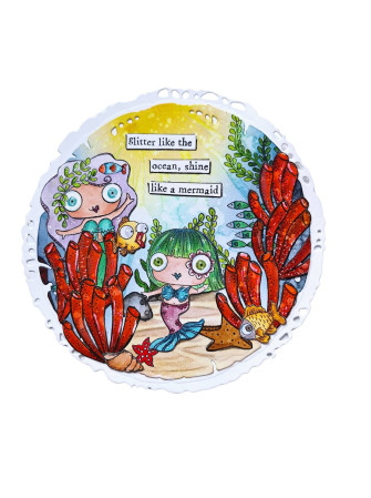 Tampon clear N° 1280 : Emily's Splash - Collection "A Year in Bloom"- Aall & create