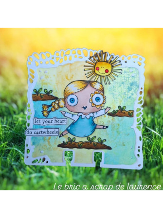Tampon clear N° 1281 : Cartwheel Hearts - Collection "A Year in Bloom"- Aall & create