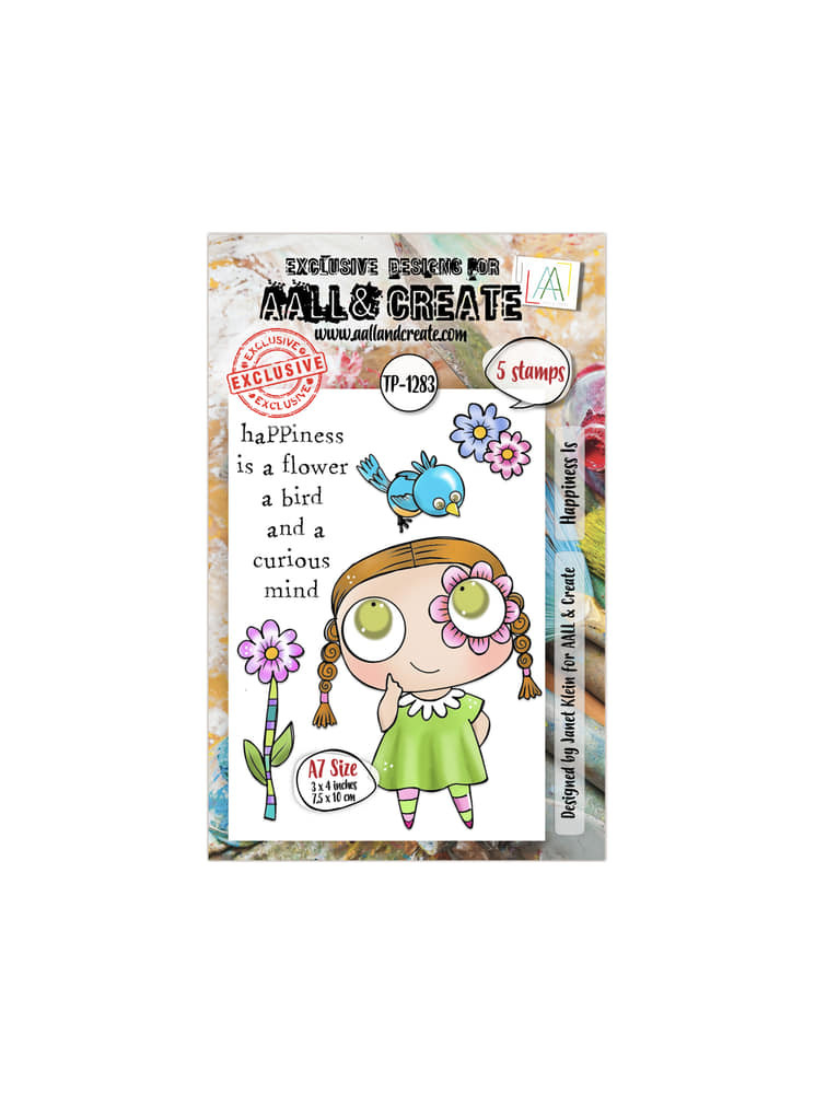 Tampon clear N° 1283 : Hapiness Is - Collection "A Year in Bloom"- Aall & create