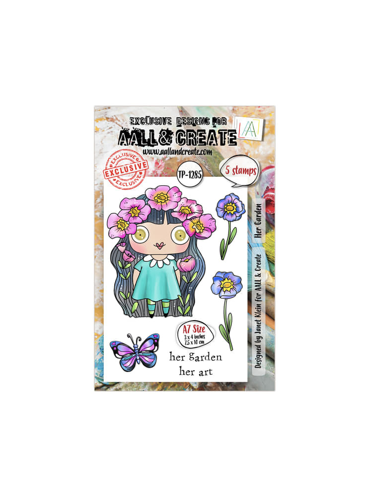 Tampon clear N° 1285 : Her Garden - Collection "A Year in Bloom"- Aall & create