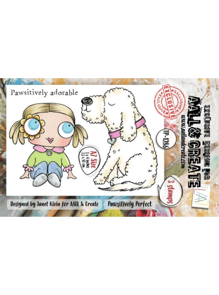 Tampon clear N° 1286 : Pausitively Perfect - Collection "A Year in Bloom"- Aall & create