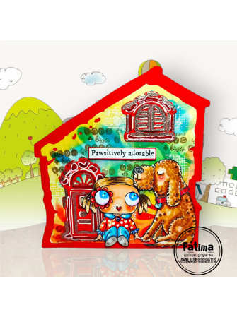 Tampon clear N° 1286 : Pausitively Perfect - Collection "A Year in Bloom"- Aall & create