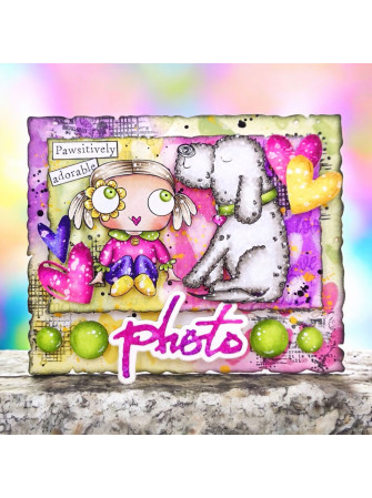 Tampon clear N° 1286 : Pausitively Perfect - Collection "A Year in Bloom"- Aall & create