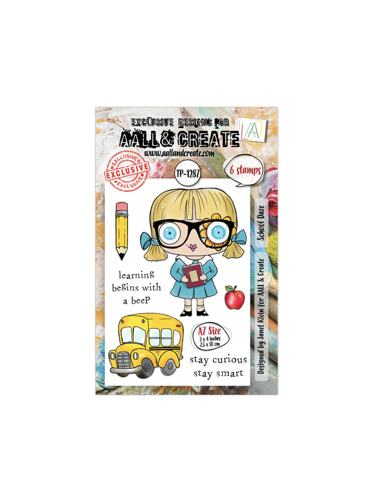 Tampon clear N° 1287 : School Daze - Collection "A Year in Bloom"- Aall & create