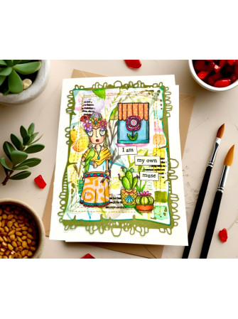 Ephemera - Die cut 91 - Bohemians - Collection "A Year in Bloom" -  Aall & Create
