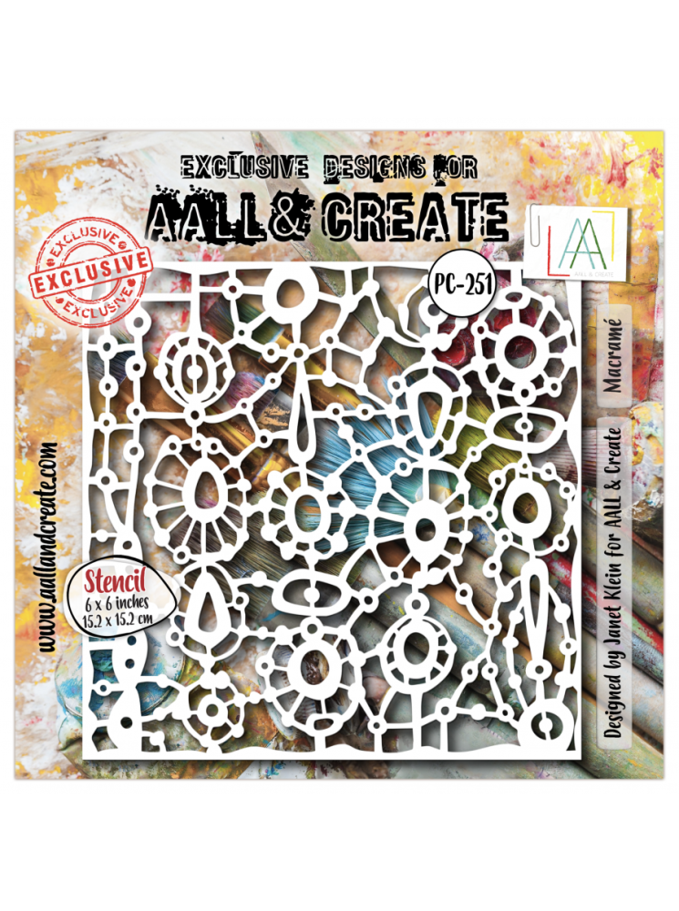 Stencil N° 251 - Macramé - Collection "A Year in Bloom" - Aall & create