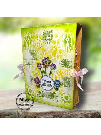 Stencil N° 251 - Macramé - Collection "A Year in Bloom" - Aall & create