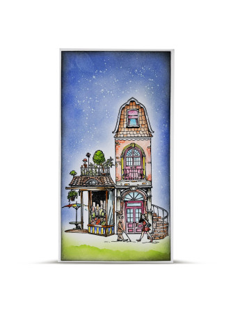 Tampon Clear N° 1303 : Neighbour Notes - Collection "AALLtropolis" - Aall & Creates