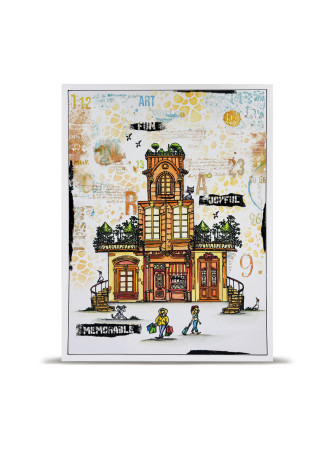 Tampon Clear N° 1303 : Neighbour Notes - Collection "AALLtropolis" - Aall & Creates