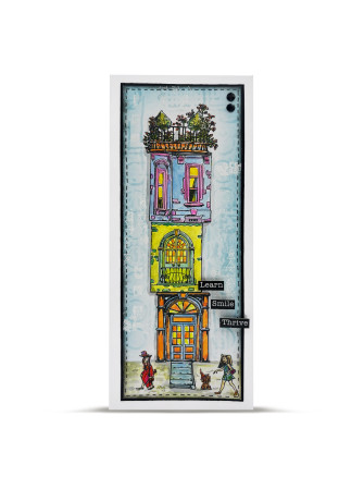 Tampon Clear N° 1303 : Neighbour Notes - Collection "AALLtropolis" - Aall & Creates