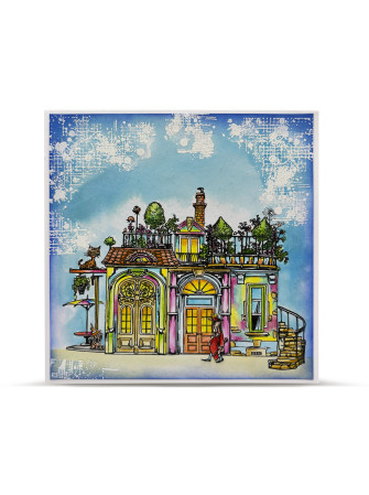 Tampon Clear N° 1304 : Roofline Friends - Collection "AALLtropolis" - Aall & Creates