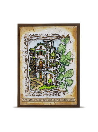 Tampon Clear N° 1307 : House Party - Collection "AALLtropolis" - Aall & Creates