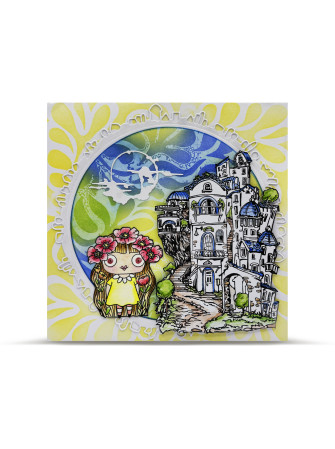Tampon Clear N° 1307 : House Party - Collection "AALLtropolis" - Aall & Creates