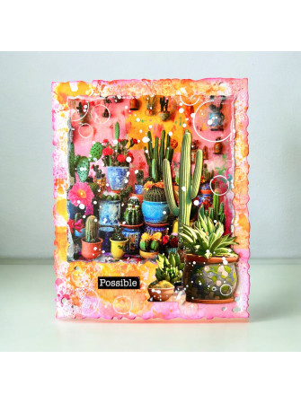Washi Tape N° 129 - Spiked & Blooming - Collection "Layer-It-Up" - Aall & Create