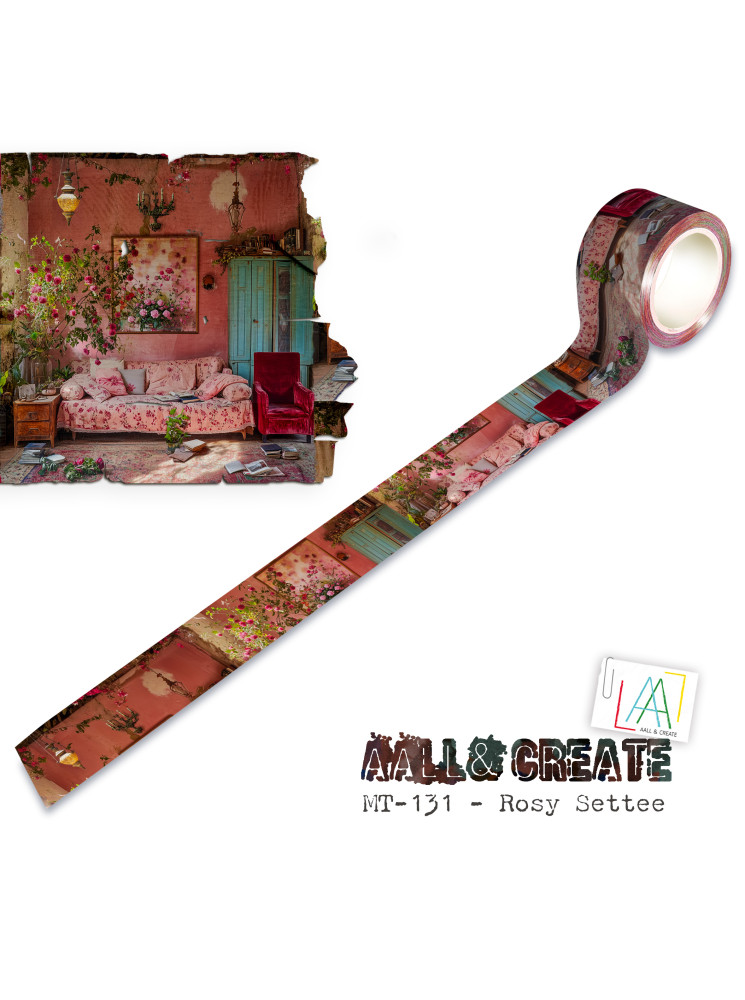Washi Tape N° 131 - Rosy Settee - Collection "Layer-It-Up" - Aall & Create
